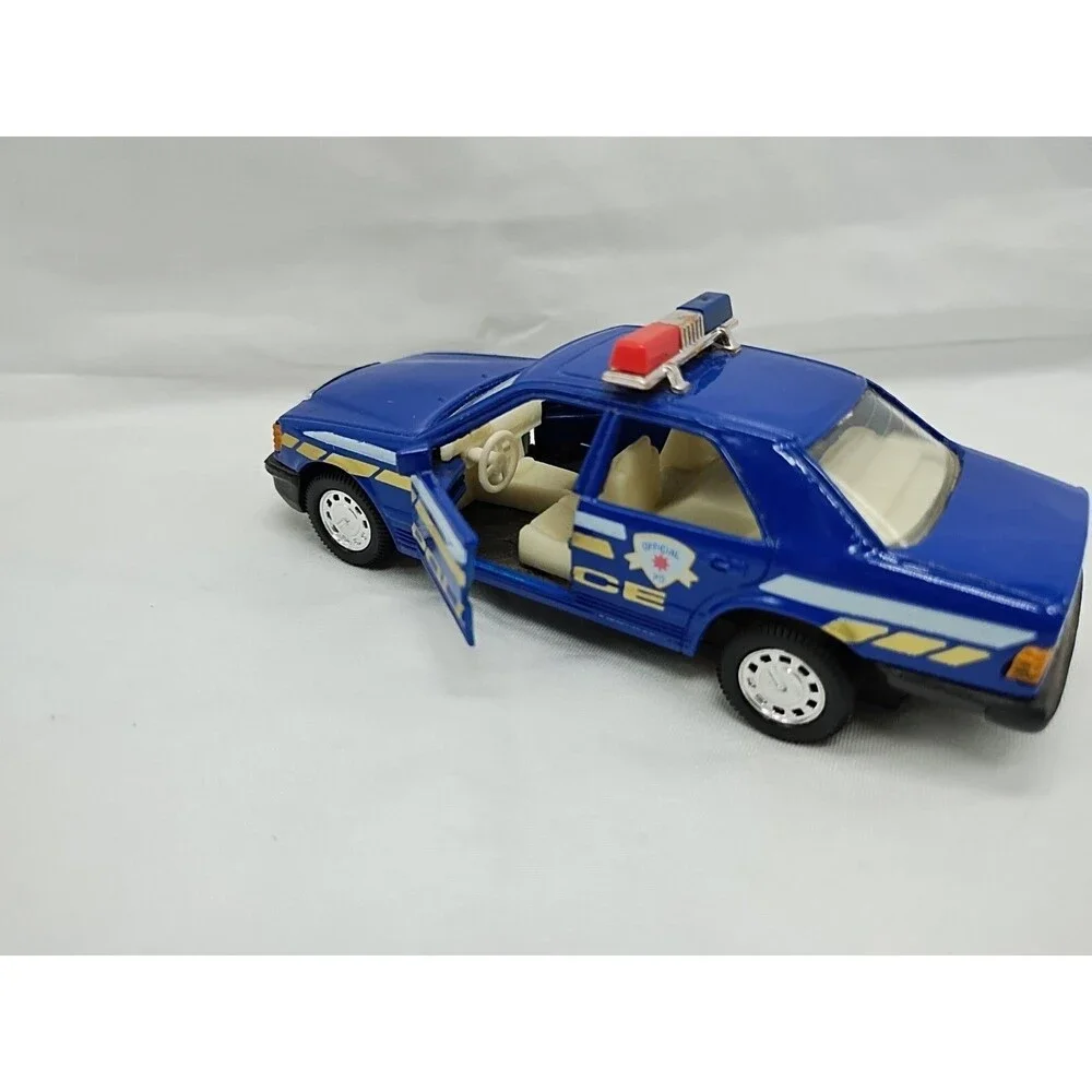 Vintage Blue State Police Official PD Diecast Car 4.5